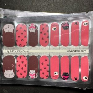 Brand new Lily and Fox nail stickers “Kitty Crush”
